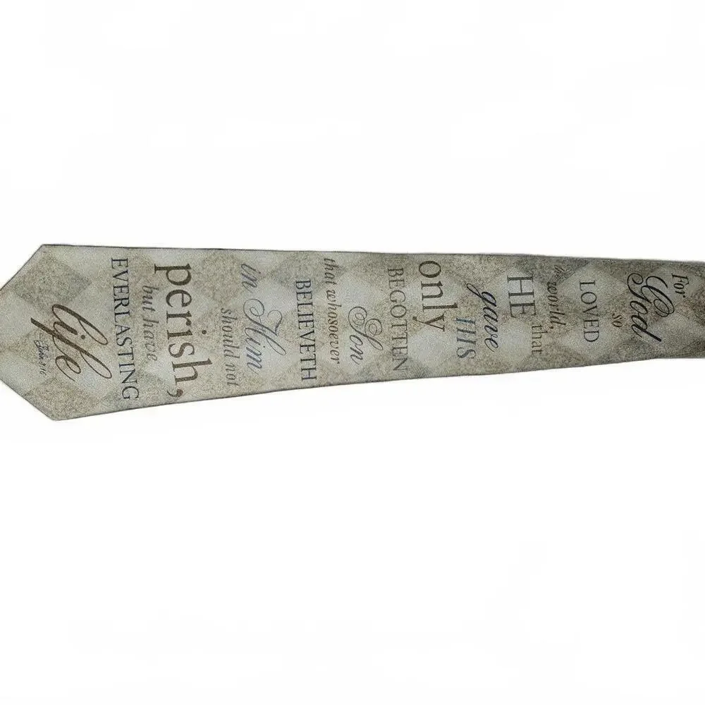 Vintage Eagle Neckwear Silk Tie with Inspirational Text